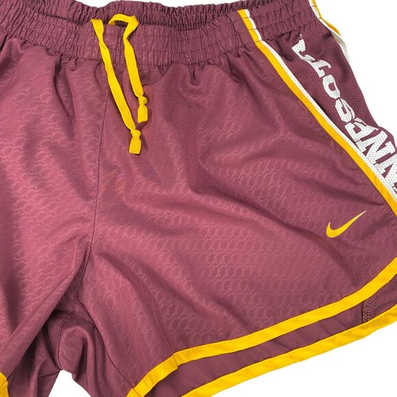 Nike Dri Fit Athletic Shorts Lined Women Large Minnesota Golden Gophers Maroon - Picture 9 of 12